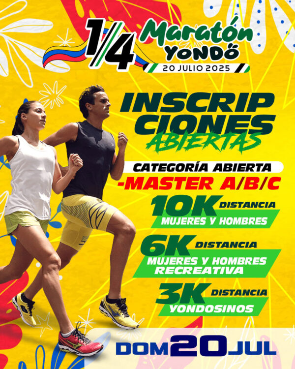 Inscripción Maratón Yondó 2025 Categoría 10K